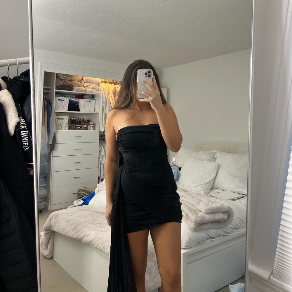 Black lulus mini bodycon dress small